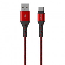 Energizer Ultimate - Kabel połączeniowy USB-A do USB-C 2m (Czerwony)