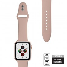Crong Liquid - Pasek do Apple Watch 42/44 mm (piaskowy róż)