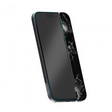 Crong 7D Nano Flexible Glass - Niepękające szkło hybrydowe 9H na cały ekran iPhone 14 Pro Max