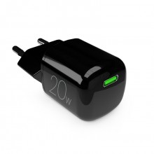 PURO MiniPro Wall Charger GaN - Ładowarka sieciowa 1 x USB-C 20W PD (czarny)