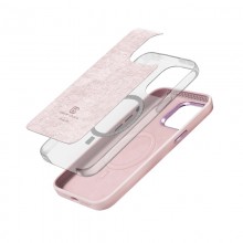 Crong Color Cover LUX Magnetic - Etui iPhone 15 Plus MagSafe (różowy)