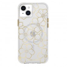 Case-Mate Floral Gems MagSafe - Etui iPhone 15 Plus (Gold)