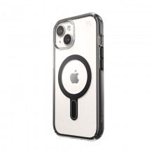 Speck Presidio Perfect-Clear ClickLock & Magsafe - Etui iPhone 15 / iPhone 14 / iPhone 13 (Clear / Frosted Black / Slate Grey)