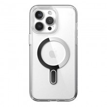 Speck Presidio Perfect-Clear ClickLock & Magsafe - Etui iPhone 15 Pro Max (Clear / Chrome Finish / Serene Silver)