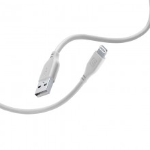 Cellularline Soft Cable - Kabel USB-A do Lightning certyfikat MFi 1.2 m (szary)