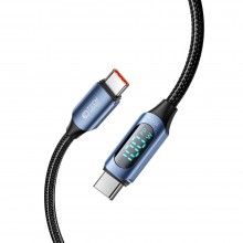 TECH-PROTECT ULTRABOOST LED TYPE-C CABLE PD100W/5A 100CM BLUE