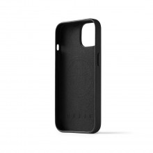 Mujjo Full Leather Case - etui skórzane do iPhone 13/14/15 kompatybilne z MagSafe (black)