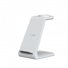 TECH-PROTECT QI15W-A36 3IN1 WIRELESS CHARGER FOR APPLE WHITE