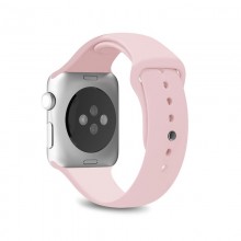 PURO ICON - Elastyczny pasek sportowy do Apple Watch 38 / 40 mm (S/M & M/L) (piaskowy róż)