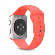 PURO ICON - Elastyczny pasek sportowy do Apple Watch 42 / 44 mm (S/M & M/L) (Living Coral)