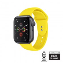 Crong Liquid - Pasek do Apple Watch 38/40 mm (żółty)