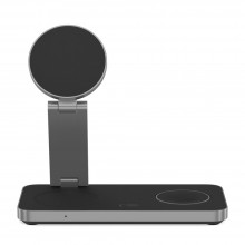 Tech-Protect Qi15W-A47 3In1 Magnetic Magsafe Wireless Charger Black