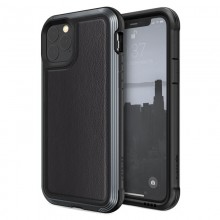 X-Doria Defense Lux - Etui aluminiowe iPhone 11 Pro (Drop test 3m) (Black Leather)