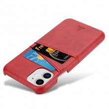 Crong Neat Cover - Etui iPhone 11 Pro z kieszeniami (czerwony)