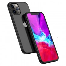 Crong Clear Cover - Etui iPhone 12 Pro Max (czarny)