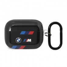 Bmw Tricolor Stripes - Etui Airpods Pro 2  (Czarny)