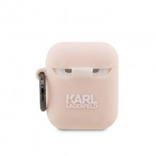 Karl Lagerfeld Silicone Nft Choupette Head 3D - Etui Airpods 1/2 Gen (Różowy)