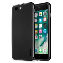 Laut EXOFRAME - Etui iPhone 8 Plus / 7 Plus z aluminiową ramką z 2 foliami na ekran w zestawie (Jet Black)