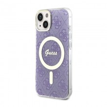 Guess 4G MagSafe - Etui iPhone 14 (Purpurowy)