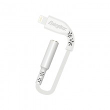 Energizer HardCase - Adapter audio Lightning do jack 3,5 mm certyfikat MFi 11 cm EU (Biały) dożywotnia gwarancja