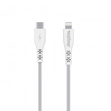 Energizer HardCase - Kabel połączeniowy USB-C do Lightning certyfikat MFi 1.2m (Biały) dożywotnia gwarancja