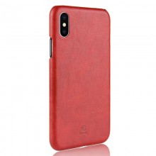 Crong Essential Cover - Etui iPhone Xs / X (czerwony)
