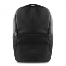 PURO Bynight - Odblaskowy plecak z zewnętrzym portem USB MacBook Pro 15" / Notebook 15.6" (czarny)