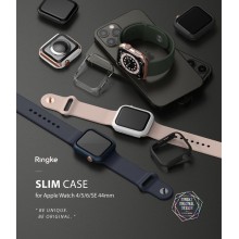 RINGKE SLIM 2-PACK APPLE WATCH 4/5/6/SE 44MM CLEAR & BLACK
