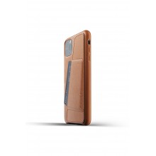 Mujjo Full Leather Wallet Case - etui skórzane do iPhone 11 Pro Max (brązowe)