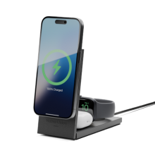 Native Union Rise 3-in-1 Qi2 Wireless Charger - bezprzewodowa ładowarka Qi2 15W do trzech urządzeń kompatybilna z MagSafe (black