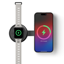 Native Union Voyage 2-in-1 Qi2 Wireless Charger - bezprzewodowa ładowarka podróżna Qi2 15W do dwóch urządzeń kompatybilna z MagS