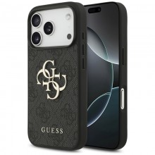 Guess 4G Big Logo - Etui iPhone 17 Pro (czarny)