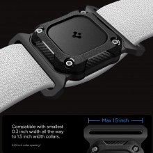 SPIGEN TOUGH ARMOR APPLE AIRTAG 1 / 2 FOR PET COLLAR BLACK