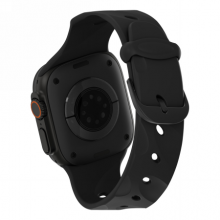 Decoded Silicone Ares Splice Band - silikonowy pasek do Apple Watch 44/46/49 mm (black)