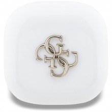 Guess 4G Metal Logo - Słuchawki Bluetooth TWS + etui ładujące (biały)