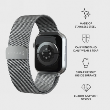 BURGA Metal Mesh Band - bransoleta do Apple Watch 38/40 mm (silver)