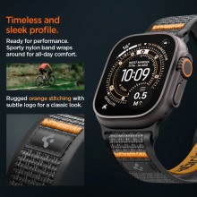 SPIGEN ATHLEX AIR 2 APPLE WATCH 8 / 9 / 10 / 11 / SE / ULTRA (44 / 45 / 46 / 49 MM) ACTIVE BLACK / ORANGE