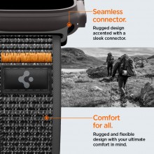 SPIGEN ATHLEX AIR 2 APPLE WATCH 8 / 9 / 10 / 11 / SE / ULTRA (44 / 45 / 46 / 49 MM) ACTIVE BLACK / ORANGE