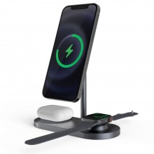 TECH-PROTECT A22 3IN1 MAGNETIC MAGSAFE WIRELESS CHARGER GREY