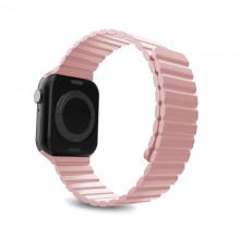 PURO ICON LINK - Magnetyczny pasek do Apple Watch 38/40 mm (S/M) (różowy)