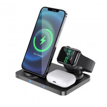 HOCO CW33 3IN1 WIRELESS CHARGER 15W BLACK