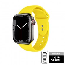 Crong Liquid - Pasek do Apple Watch 42/44/45 mm (żółty)