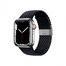 Crong Wave Band – Pleciony pasek do Apple Watch 42/44/45 mm (grafitowy)