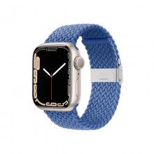 Crong Wave Band – Pleciony pasek do Apple Watch 42/44/45 mm (niebieski)