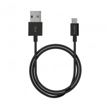 PURO White - Kabel połączeniowy USB-A / USB-C 1 m (czarny)