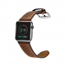 TECH-PROTECT LEATHER APPLE WATCH 4 / 5 / 6 / 7 / SE (42 / 44 / 45 MM) BROWN