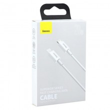Baseus Superior Series - Kabel  połączeniowy USB-C do Lightning PD 20W 0,25m (biały)