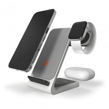 STM ChargeTree Swing – Ładowarka bezprzewodowa 3w1 do iPhone, AirPods i Apple Watch (biały)