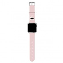 Karl Lagerfeld Silicone Karl Head – Pasek do Apple Watch 38/40/41 mm (różowy)