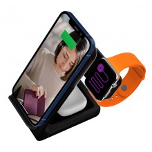 STM ChargeTree Swing – Ładowarka bezprzewodowa 3w1 do iPhone, AirPods i Apple Watch (czarny)